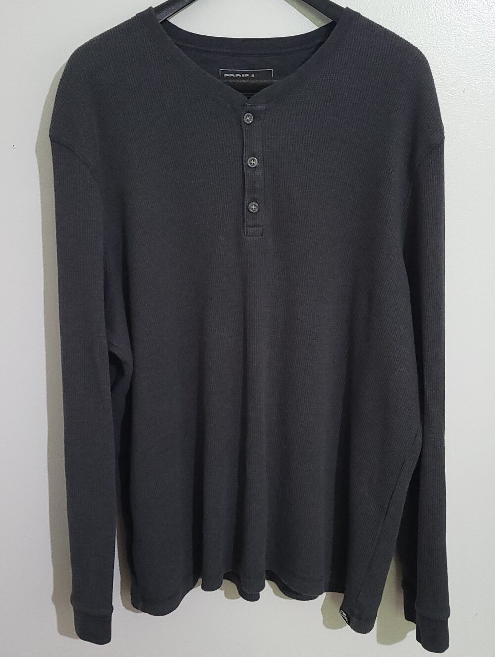 Eddie Bauer Thermal Waffle Knit Henley Long Sleeve Size XXL